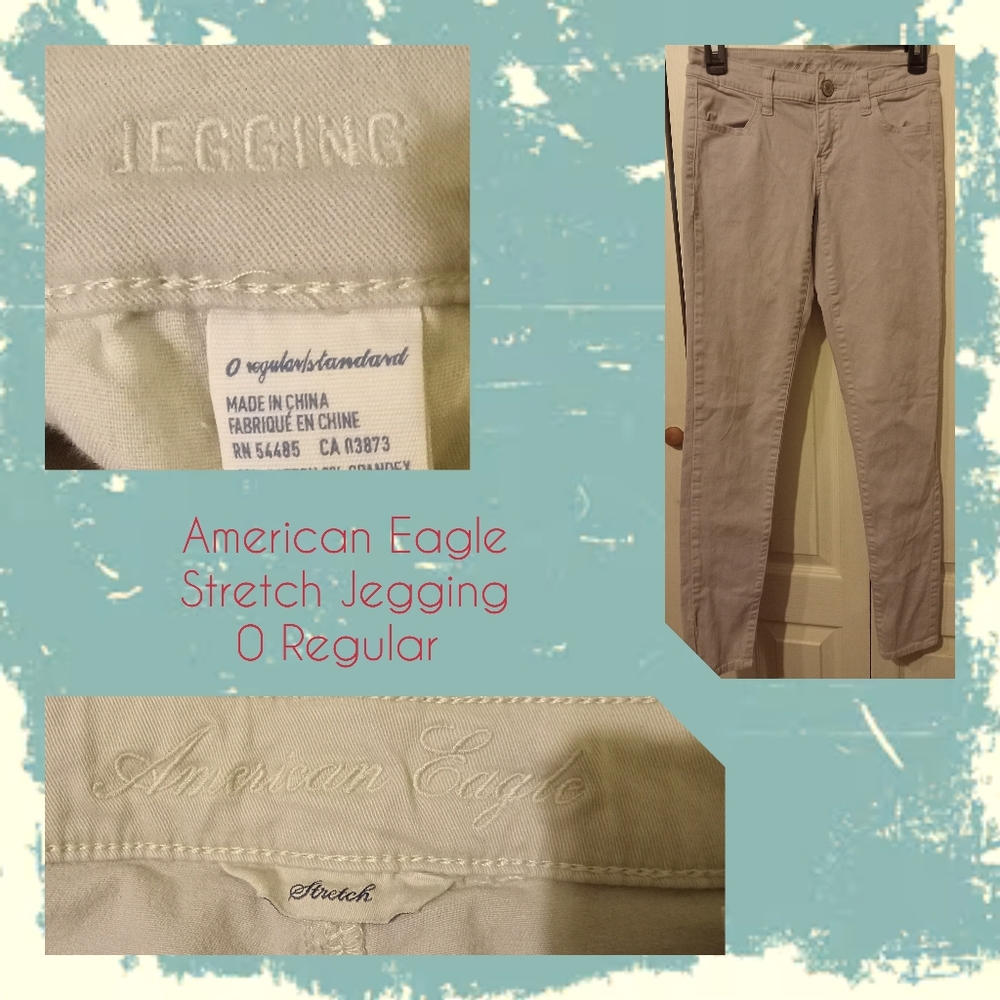 American Eagle Jeggings Size 0, Khaki color